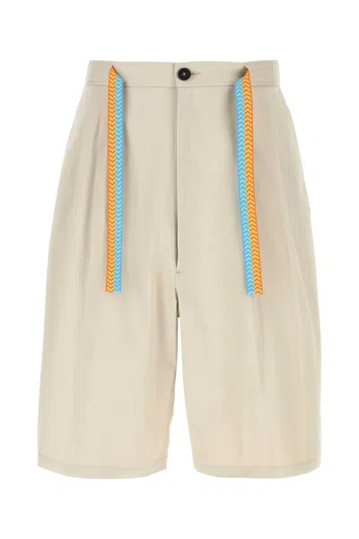 Marcelo Burlon County Of Milan Marcelo Burlon Sand Stretch Cotton Bermuda Shorts