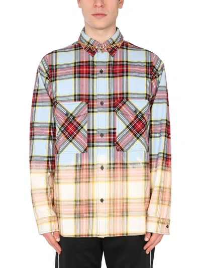 MARCELO BURLON COUNTY OF MILAN MARCELO BURLON SHIRT WITH CHECK PRINT