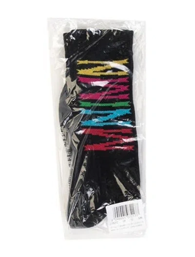 Pre-owned Marcelo Burlon - County Of Milan Marcelo Burlon Socks W/tags In Black