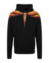 MARCELO BURLON COUNTY OF MILAN MARCELO BURLON SOLFOLK WINGS HOODIE MAN SWEATSHIRT MULTICOLORED SIZE XL COTTON