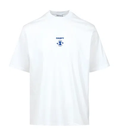 Marcelo Burlon County Of Milan Marcelo Burlon T Shirts And Polos White In Neutral