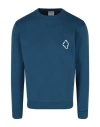Marcelo Burlon County Of Milan Tempra Cross Crewneck Sweatshirt In Blue