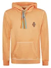 Marcelo Burlon County Of Milan Marcelo Burlon Sunset Cross Regular Sweatshirt In Orange