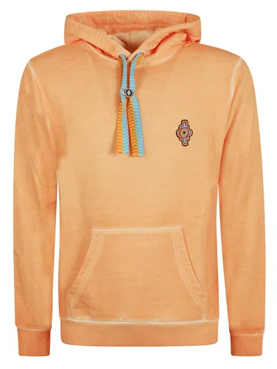 MARCELO BURLON COUNTY OF MILAN MARCELO BURLON TEXTURED FABRIC HOODIE WITH DRAWSTRING HOOD