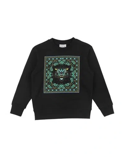 Marcelo Burlon County Of Milan Babies' Marcelo Burlon Toddler Boy Sweatshirt Black Size 6 Cotton, Polyester