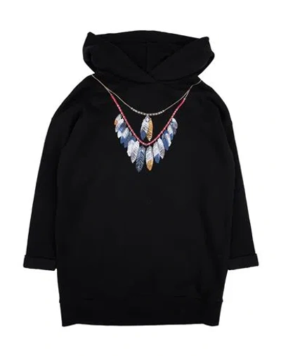 Marcelo Burlon County Of Milan Babies' Marcelo Burlon Toddler Boy Sweatshirt Black Size 6 Cotton, Polyester, Elastane