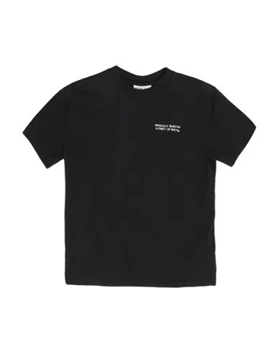 Marcelo Burlon County Of Milan Marcelo Burlon Toddler Boy T-shirt Black Size 6 Cotton In Black