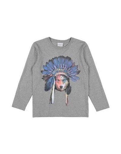 Marcelo Burlon County Of Milan Babies' Marcelo Burlon Toddler Boy T-shirt Grey Size 6 Cotton