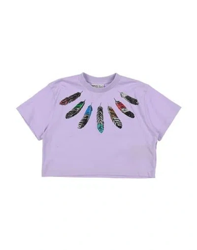 Marcelo Burlon County Of Milan Babies' Marcelo Burlon Toddler Boy T-shirt Lilac Size 6 Cotton, Elastane In Purple
