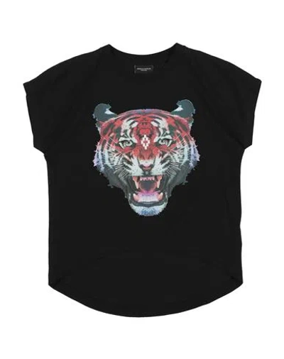 Marcelo Burlon County Of Milan Babies' Marcelo Burlon Toddler Girl T-shirt Black Size 6 Cotton
