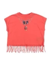 Marcelo Burlon County Of Milan Marcelo Burlon Toddler Girl T-shirt Tomato Red Size 4 Cotton In Tomato Red