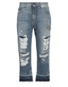 Marcelo Burlon County Of Milan Marcelo Burlon Woman Jeans Blue Size 27 Cotton, Zamak In Blue