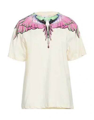 Marcelo Burlon County Of Milan Marcelo Burlon Woman T-shirt Ivory Size M Cotton In White