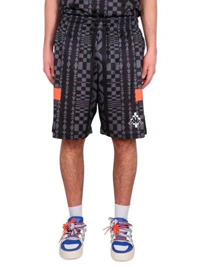 Marcelo Burlon County Of Milan Marcelo Burlon X Kappa Bermuda Shorts In Multi