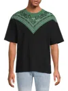Marcelo Burlon County Of Milan Scarf Printed T-shirt In Black