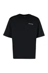Marcelo Burlon County Of Milan Tempera Cross Cotton T-shirt In Black