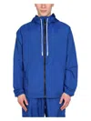 Marcelo Burlon County Of Milan Marcelo Burlon Cross Print Windbreaker Jacket In Blue