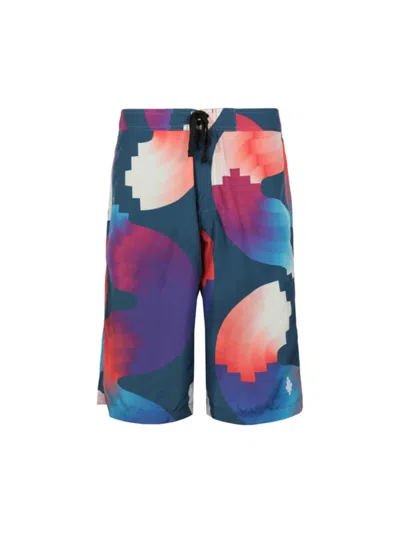 Marcelo Burlon County Of Milan Marcelo Burlon Swim Trunks In Blue