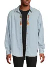 Marcelo Burlon County Of Milan Denim Shirts In Blue