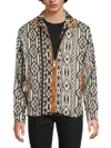 Marcelo Burlon County Of Milan Marcelo Burlon Folk Jacquard Coach Jacket Man Jacket Multicolored Size M Polyester In Black White Multi