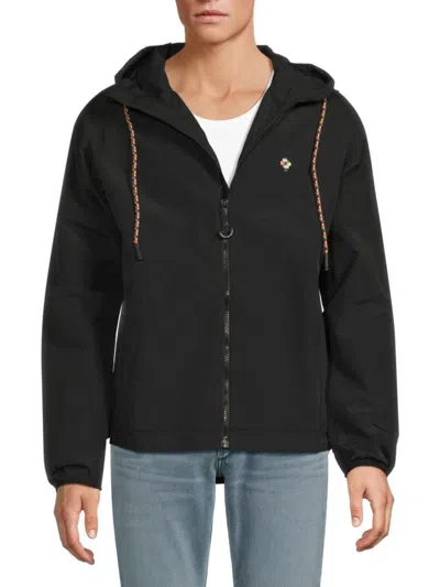 MARCELO BURLON COUNTY OF MILAN MEN'S HOODED WINDBREAKER JACKET