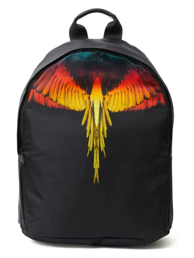 Marcelo Burlon County Of Milan Men's Icon Wings Logo Backpack In Black