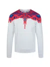 Marcelo Burlon County Of Milan Marcelo Burlon Curves Wings Crewneck Sweatershirt In White