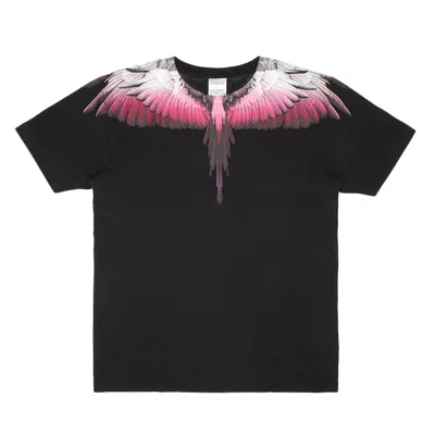 Pre-owned Marcelo Burlon County Of Milan Men's Marcelo Burlon Wing T-shirt In Black Pink