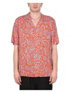 Marcelo Burlon County Of Milan Marcelo Burlon Paisley Hawaii Shirt In Red