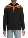 Marcelo Burlon County Of Milan Marcelo Burlon Solfolk Wings Hoodie In Black