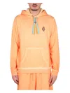 Marcelo Burlon County Of Milan Marcelo Burlon Sunset Cross Regular Sweatshirt In Orange