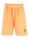 Marcelo Burlon County Of Milan Marcelo Burlon Sunset Cross Shorts In Orange