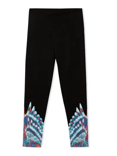Marcelo Burlon County Of Milan Mini Birds Wings Leggings In Black