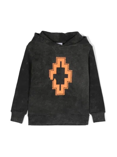 Marcelo Burlon County Of Milan Mini Stylish Hoodie For Girls In Black