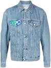 Marcelo Burlon County Of Milan Mix&match Denim Jacket In Blau