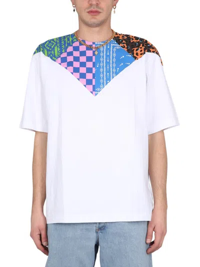 Marcelo Burlon County Of Milan Mix&match Printed T-shirt In White