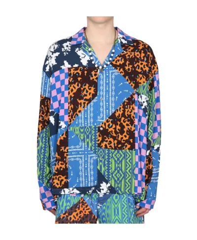 MARCELO BURLON COUNTY OF MILAN MARCELO BURLON COUNTY OF MILAN HAWAII MIX MATCH SHIRT