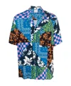 Marcelo Burlon County Of Milan Marcelo Burlon Mix And Match Hawaii Shirt Blue In Blue
