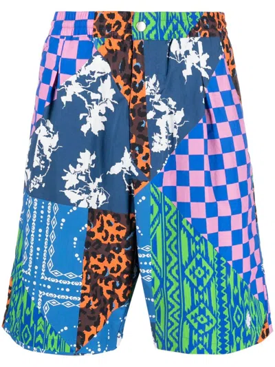 Marcelo Burlon County Of Milan Multi-panel Knee-length Shorts In <p>