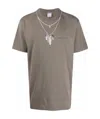 Marcelo Burlon County Of Milan Necklace-print T-shirt In Gray