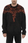 Marcelo Burlon County Of Milan Nylon Crew-neck Swater With Contrast Embroidery