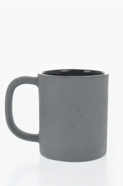 Marcelo Burlon County Of Milan Cross-detail Porcelain Mug In Grey