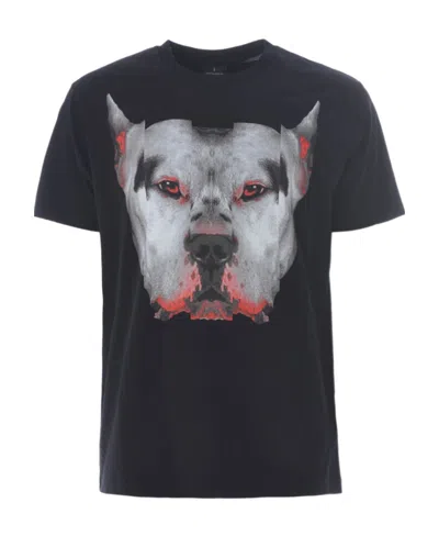 Marcelo Burlon County Of Milan Open-necked Black Shirt