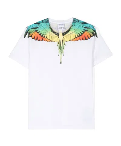 Marcelo Burlon County Of Milan Open-necked Black Shirt In White