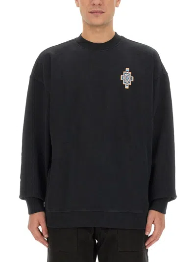 MARCELO BURLON COUNTY OF MILAN OPTICAL CROSS SWEATSHIRT