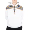 Marcelo Burlon County Of Milan Optical Wings Cotton Hoodie In White