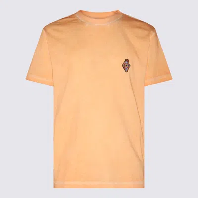 MARCELO BURLON COUNTY OF MILAN MARCELO BURLON COUNTY OF MILAN ORANGE COTTON SUNSET CROSS T-SHIRT
