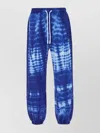 Marcelo Burlon County Of Milan Multicolor Cotton Oversize Joggers In Blue
