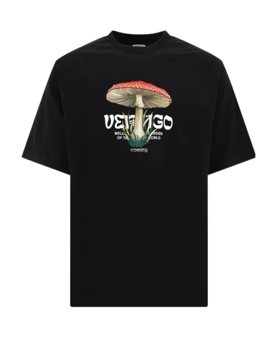 Marcelo Burlon County Of Milan Oversized Graphic-print T-shirt In Black