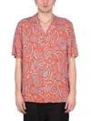 Marcelo Burlon County Of Milan Marcelo Burlon Paisley Hawaii Shirt In Red